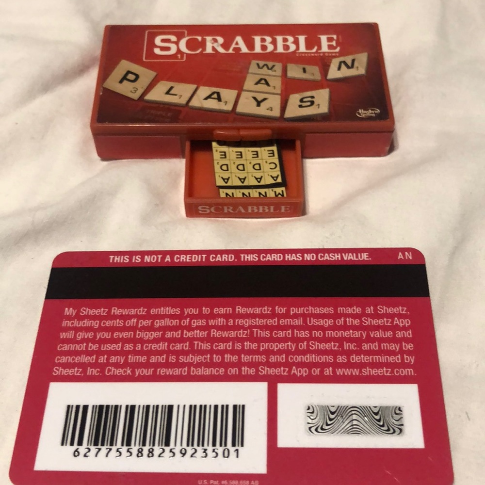 Never used keychain scrabble game magnetic